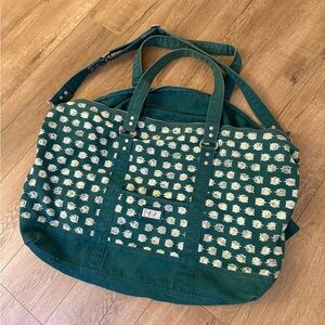 American Eagle Stylish Green Blue Weekender Bag